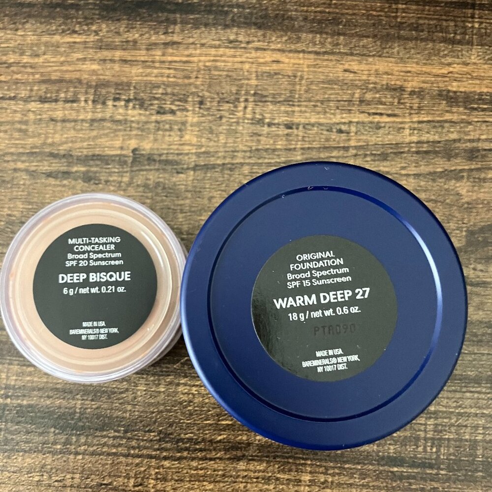 bareMinerals Deluxe Loose Foundation & Bisque 2-Pc Kit -Shade: Warm Deep a607231